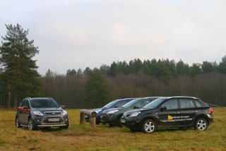 Renault Koleos, Peugeot 4007, Citroen C-Crosser, Ford Kuga - сравнительный тест
