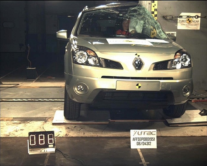 Краш-тест Renault Koleos - EuroNCAP - боковой удар
