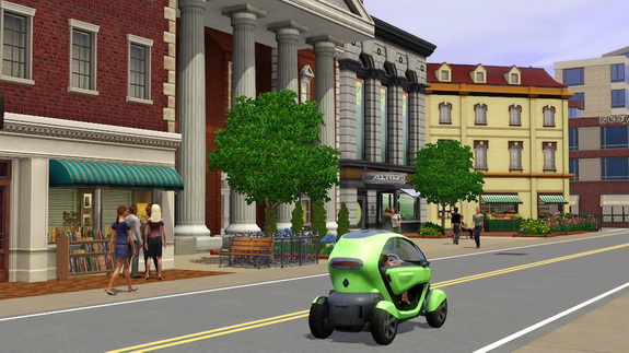 Скриншот из игры TheSims3 - Электро-кар Renault Twizy в игре The Sims3