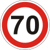 Знак Ограничения скорости устанавливаемый на ТС